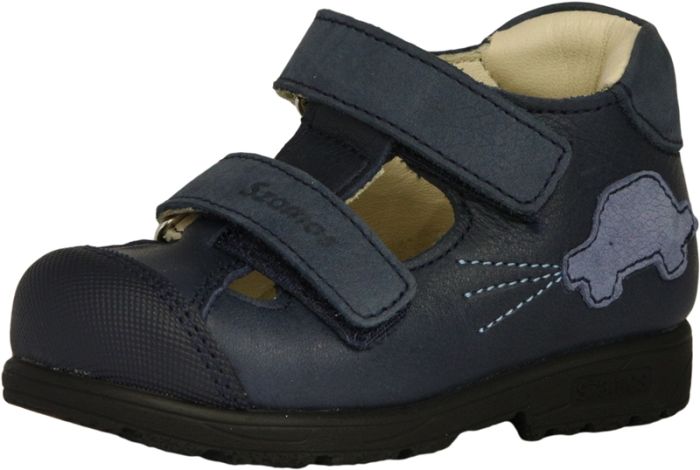 Szamos kölyök szupinált szandálcipő 3338-107092 sötétkék-világoskék 25-30 méretben large