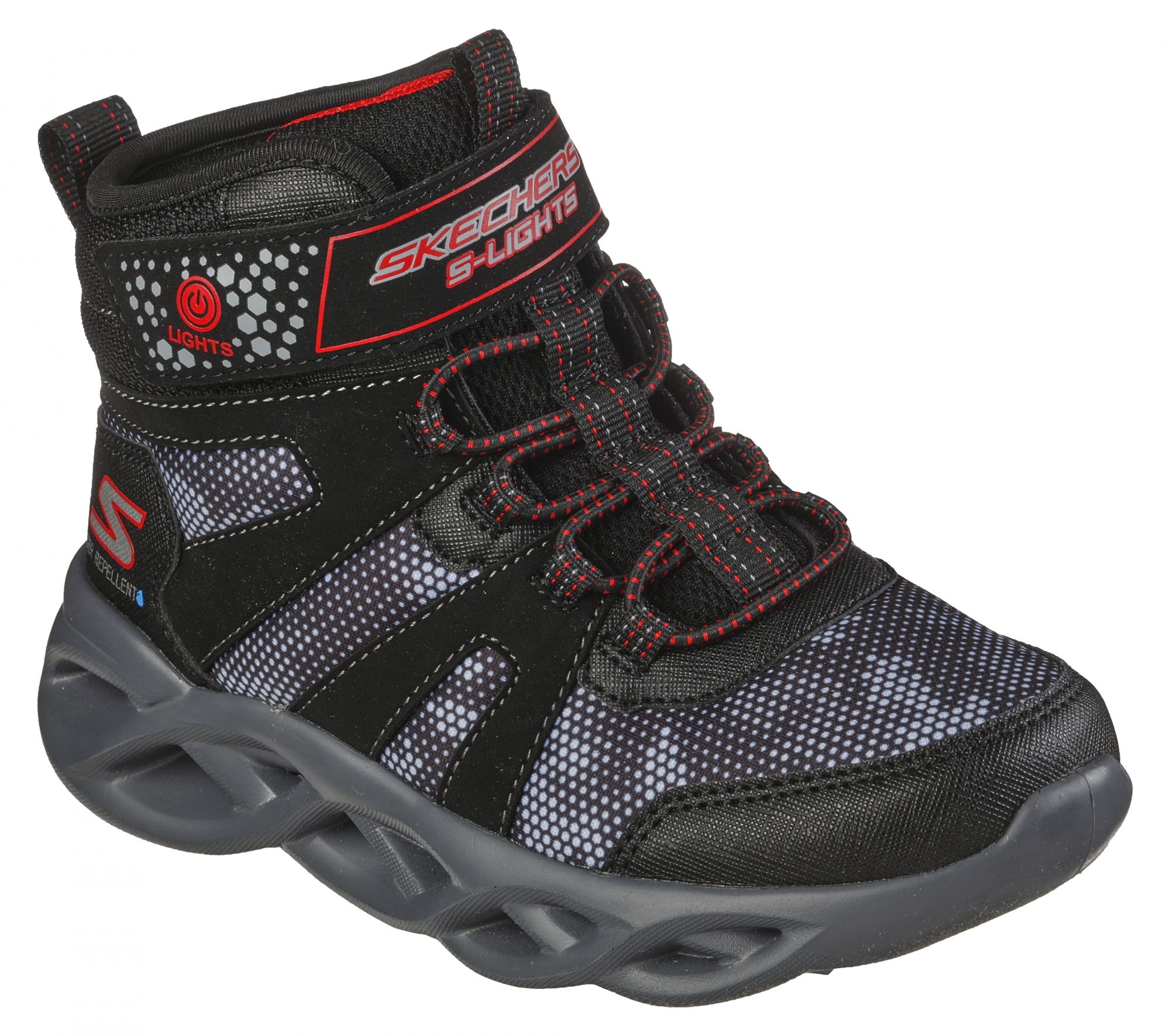 SKECHERS 400145L BKRD TWISTED-BRIGHTS ZERRIX 