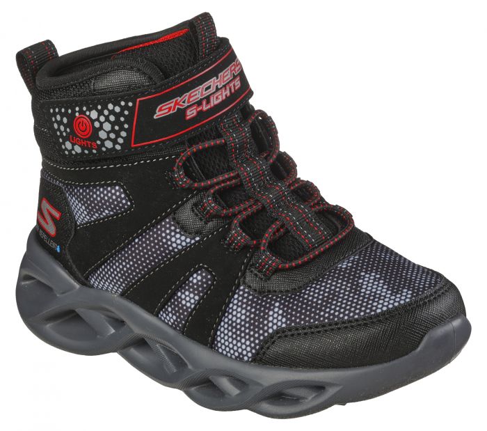 SKECHERS 400145L BKRD TWISTED-BRIGHTS ZERRIX  large