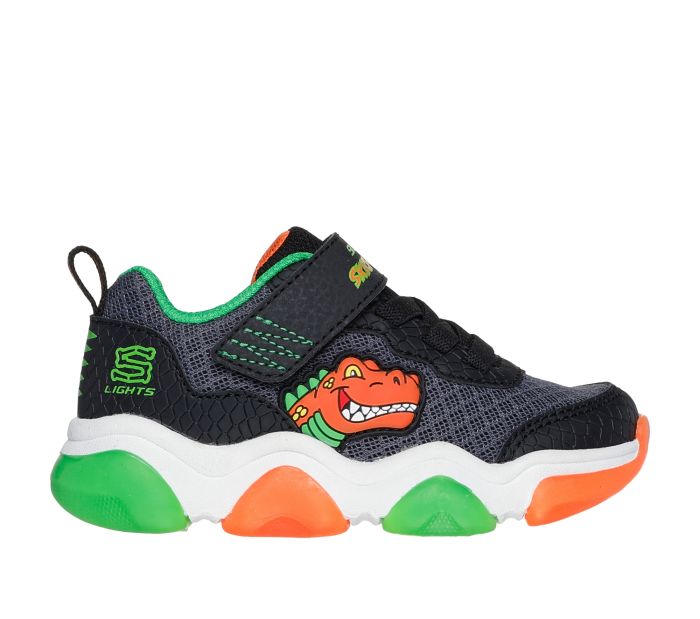 SKECHERS Mighty Glow 2.0 - Dino-Bolt 403501N BKOR large