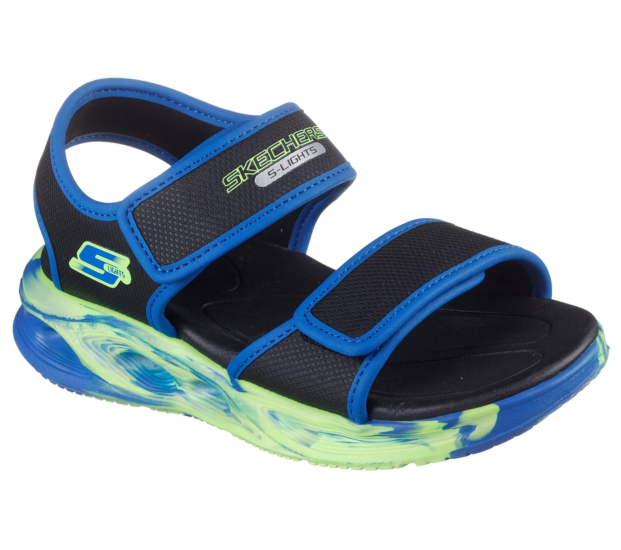 SKECHERS S Lights -Sola Glow Sandal Fus 407032L   BKBL 