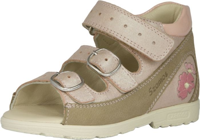 SZAMOS KÖLYÖK SZUPINÁLT SZANDÁL 4404-507593 beige-rózsaszín 31-35 méretben