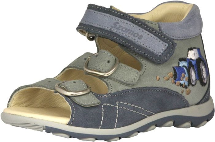 SZAMOS KÖLYÖK bőr szandál 4406-102132 kék-szürke 25-30 méretben large