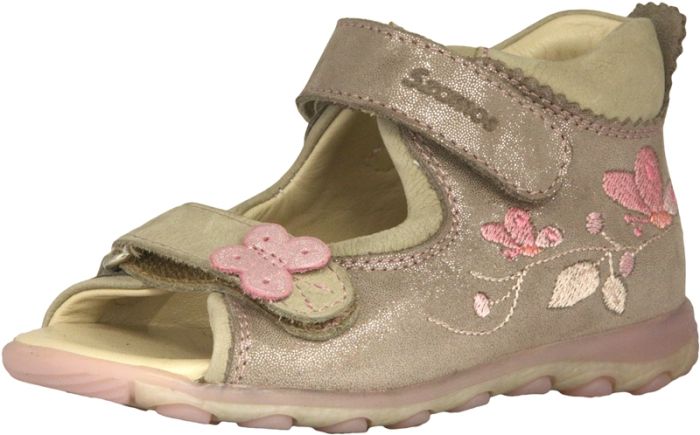 SZAMOS KÖLYÖK bőr szandál 4410-504622 homok-pink 25-30  méretben large