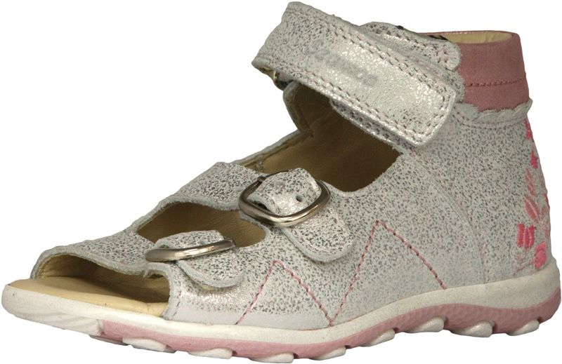 SZAMOS KÖLYÖK bőr szandál 4421-406913 ezüst -pink 31-35 méretben
