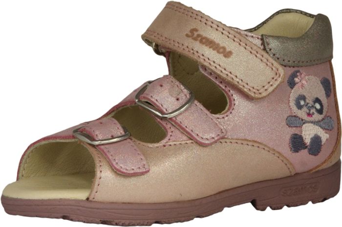 Szamos Kölyök szupinált szandál 4434-407492 rózsaszín-pink-ezüst 25-30 méretben large