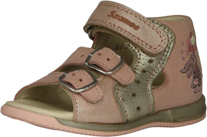 Szamos Kölyök szandál 4439-404821 rózsaszin-beige-arany 19-24 méretben