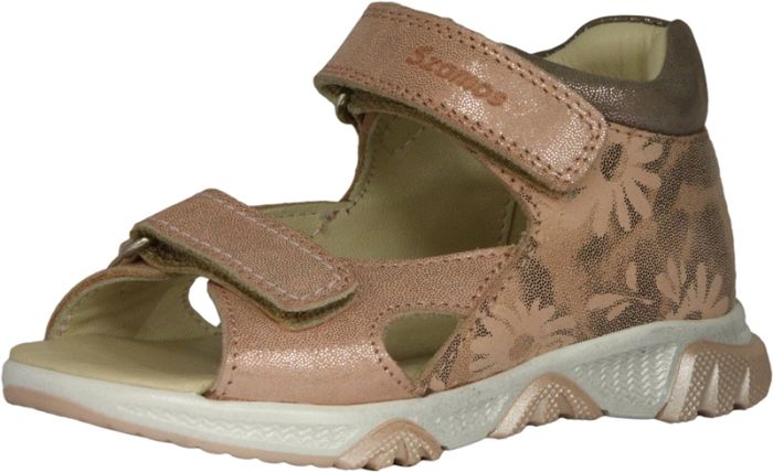 Szamos Kölyök szandál 4460-501772 rózsaszin mintás-homok 25-30 méretben large