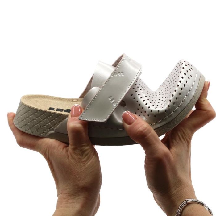 LEON Comfort női bőr klumpa 500 perla large