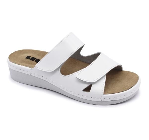 LEON COMFORT NŐI BŐR PAPUCS 5011 WHITE