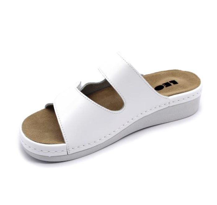 LEON COMFORT NŐI BŐR PAPUCS 5011 WHITE large