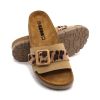 LEON 6022 BÉZS  Comfort női bőr papucs thumb