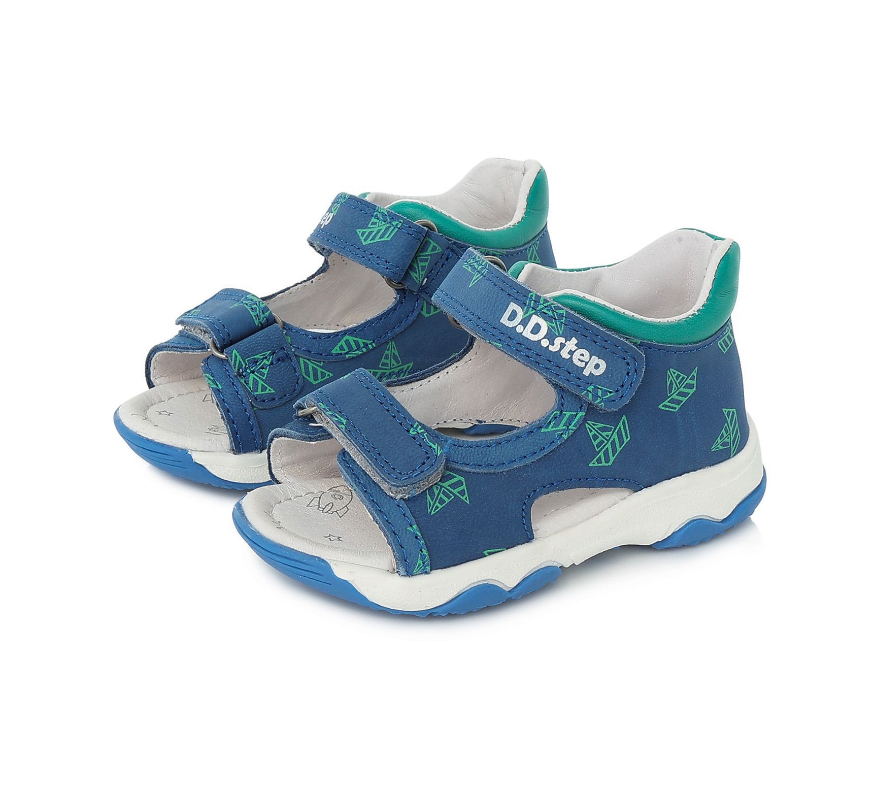D.D.step szandálG064-322AM ROYAL BLUE 26-31 méretben