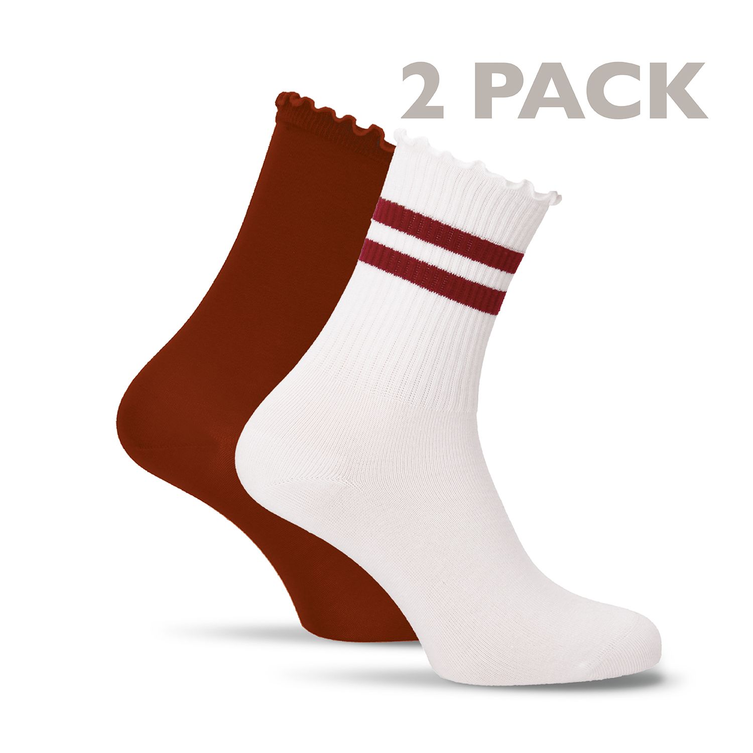 Tamaris 2 páras női zokni szett 99696 white-red  35-38,39-42 méretben