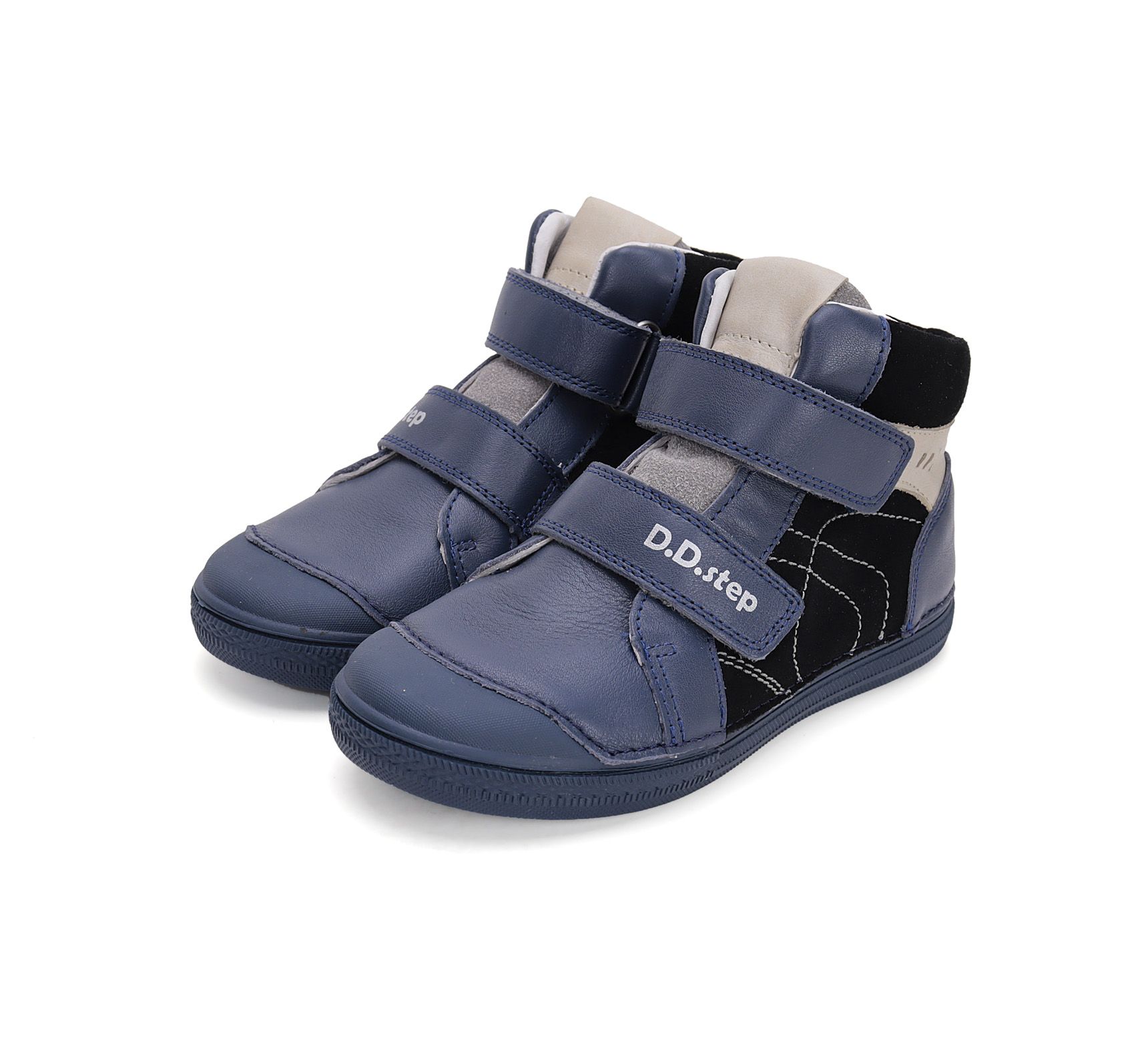 D.D.Step bőr cipő A049-42430BM Royal Blue 25-30 méretben