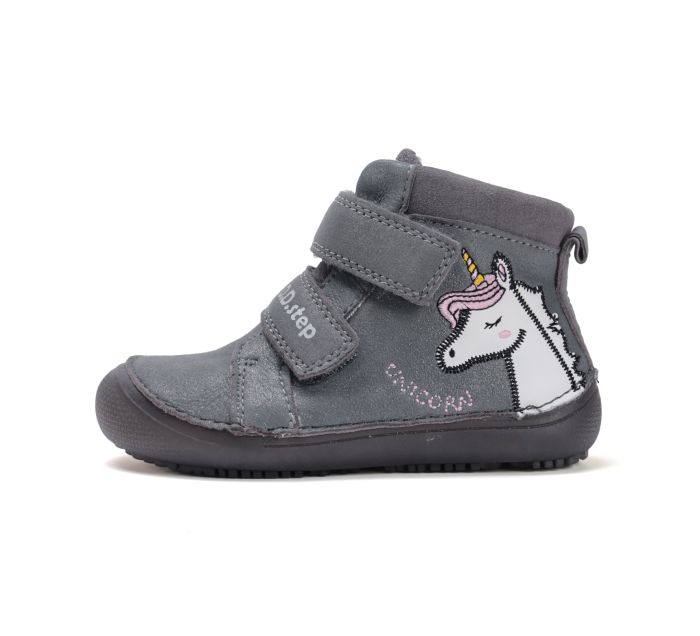 D.D.Step lányka bőr félcipő A063-52815M Dark Grey 25-30 méretben large