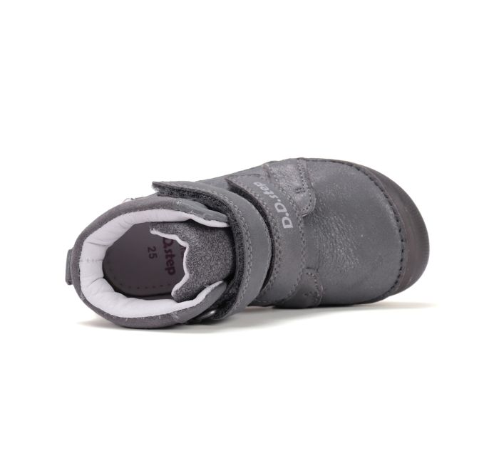 D.D.Step lányka bőr félcipő A063-52815M Dark Grey 25-30 méretben large