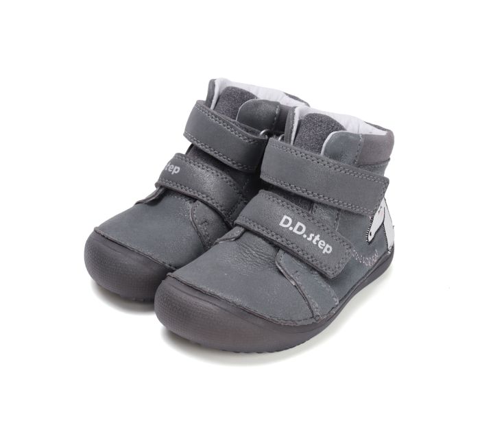 D.D.Step lányka bőr félcipő A063-52815M Dark Grey 25-30 méretben large