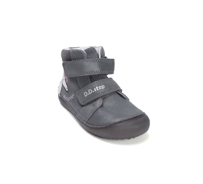 D.D.Step lányka bőr félcipő A063-52815M Dark Grey 25-30 méretben large