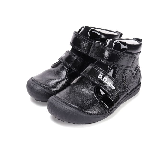 D.D.Step bőr lányka félcipő A063-52818L Black 31-36 méretben large
