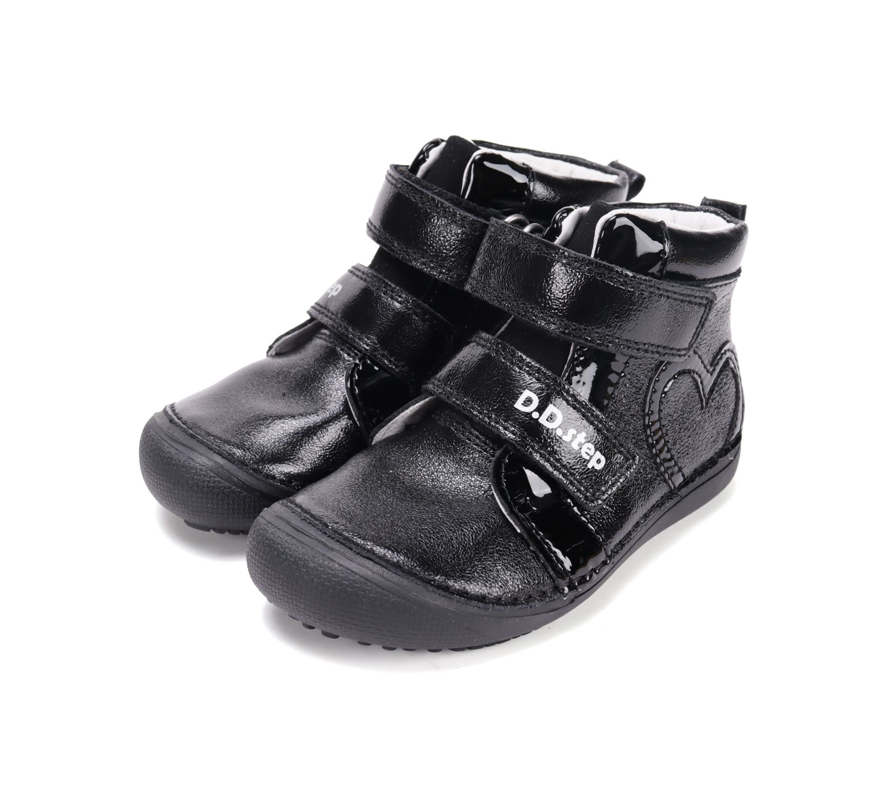 D.D.Step bőr lányka félcipő A063-52818L Black 31-36 méretben