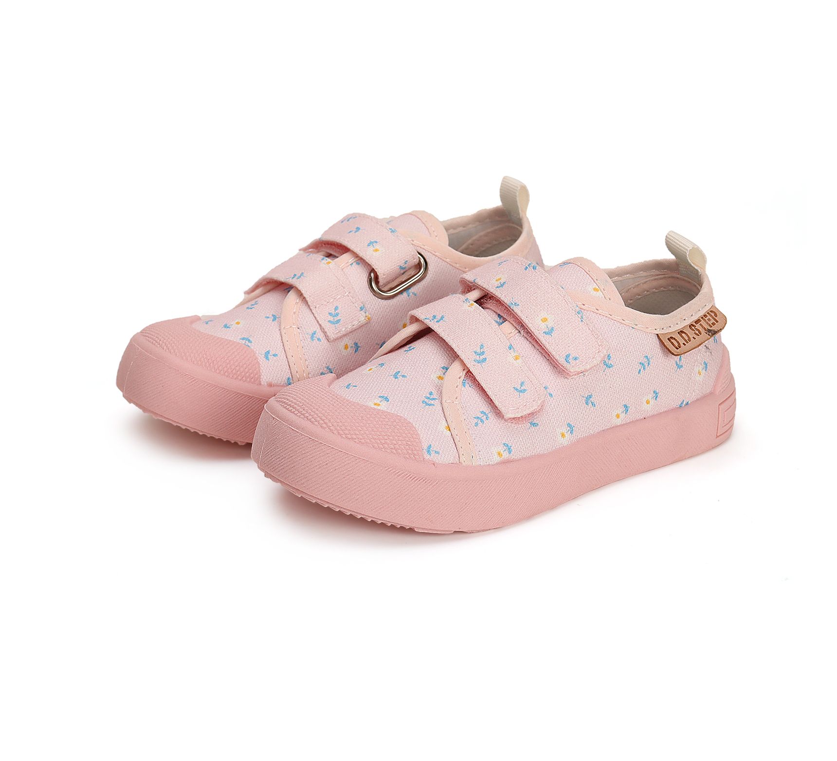 D.D.step tépőzáras vászon cipő CSG-41841AM BABY PINK 26-31 méretben