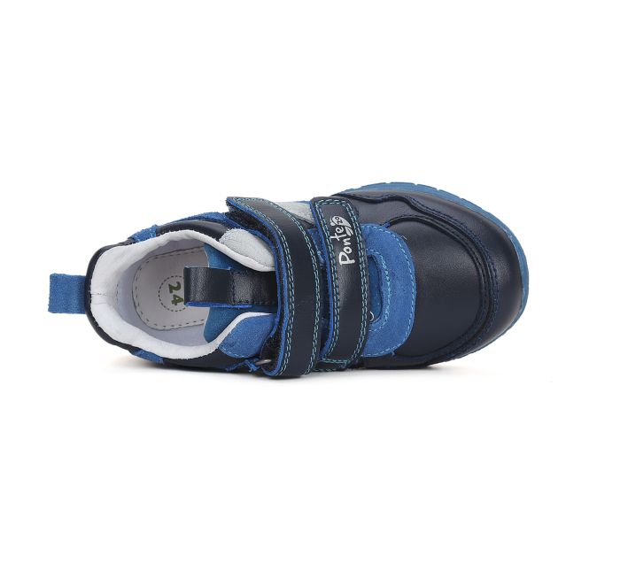 PONTE20 átmeneti bőr cipő DA03-4-1723A ROYAL BLUE 23-27 méretben large