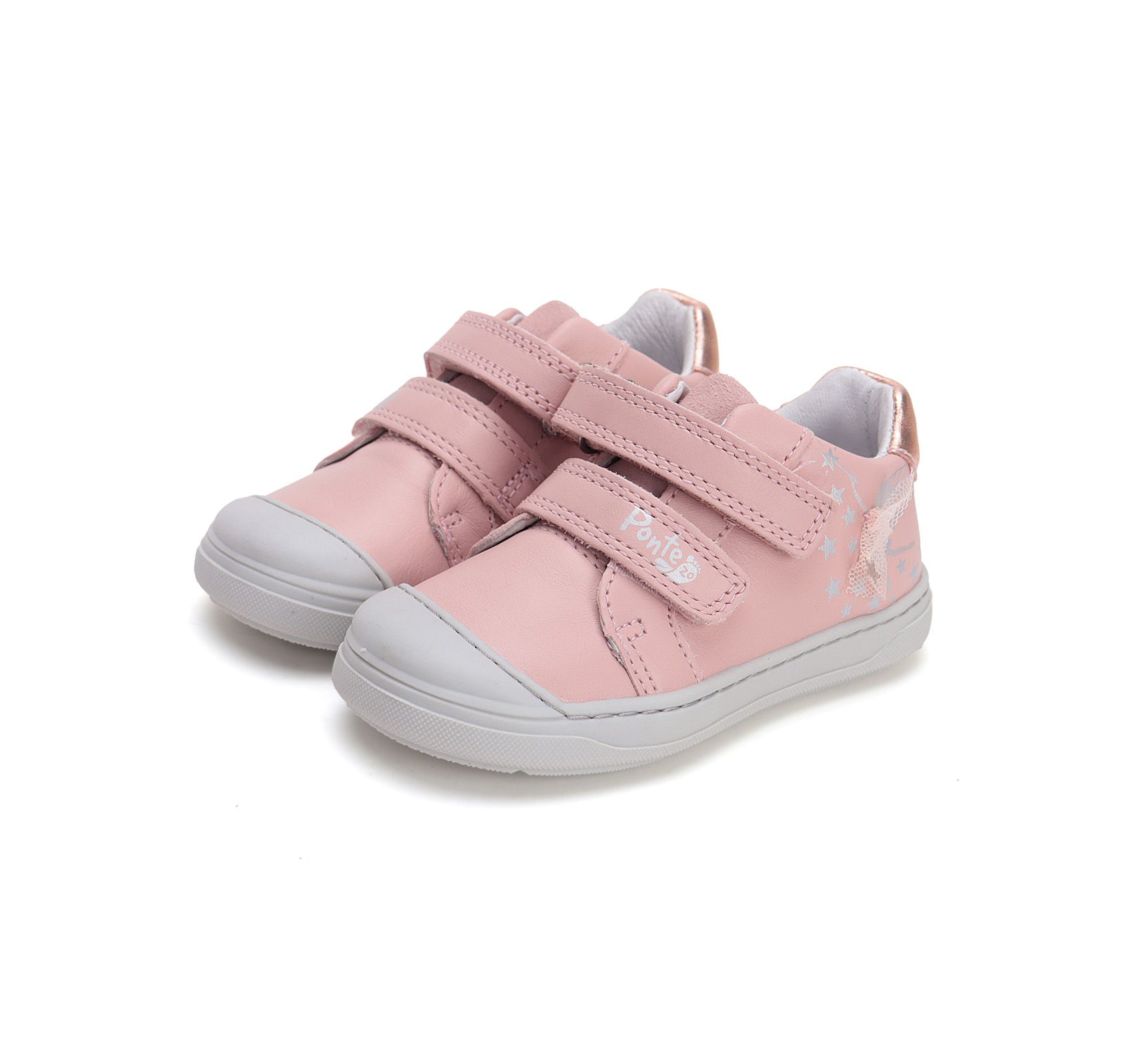 PONTE20 átmeneti bőr cipő DA03-5-1680L Baby Pink 28-33  méretben