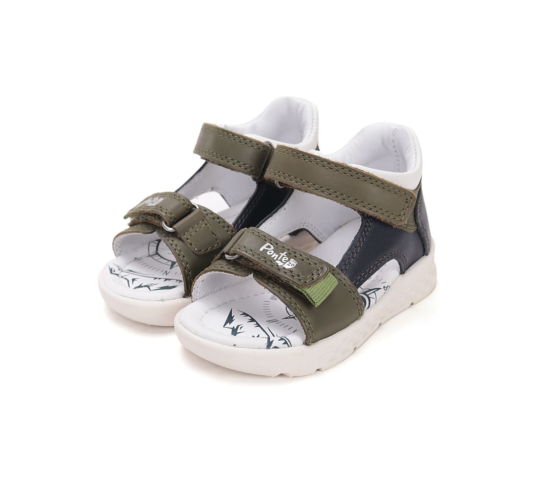 PONTE20 supinált szandál DA05-6-1884A Emerald 22-27 méretben