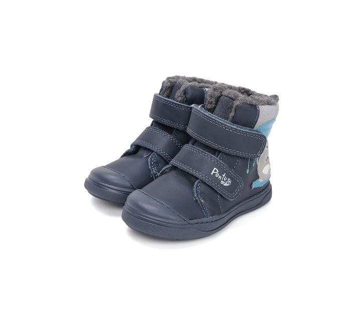 Ponte20 szupinált lányka bélelt bőr    bakancs DA07-5-2349 Royal Blue 22-27 méretben large