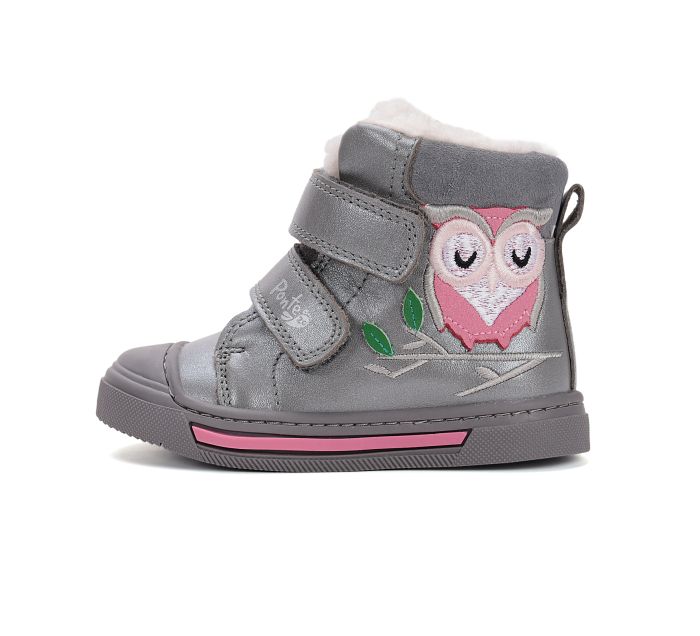 Ponte20   szupinált lányka bélelt bőr      bakancs DA07-5-2491C Dark Grey 22-27 méretben large