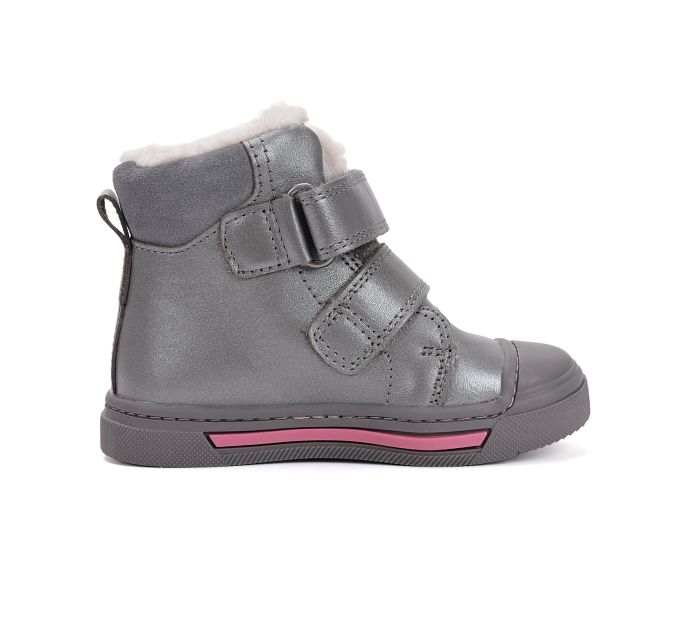 Ponte20   szupinált lányka bélelt bőr      bakancs DA07-5-2491C Dark Grey 22-27 méretben large