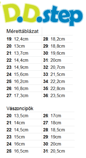 D.D.step vászoncipő C086-61991M Baby Pink 26-31 méretben large