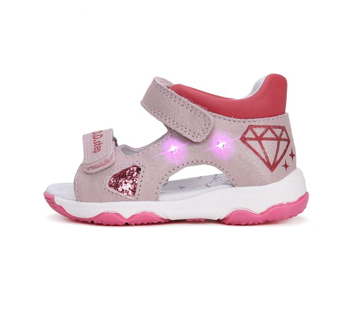 D.D.step szandál G064-51749 Baby Pink 20-25  méretben large