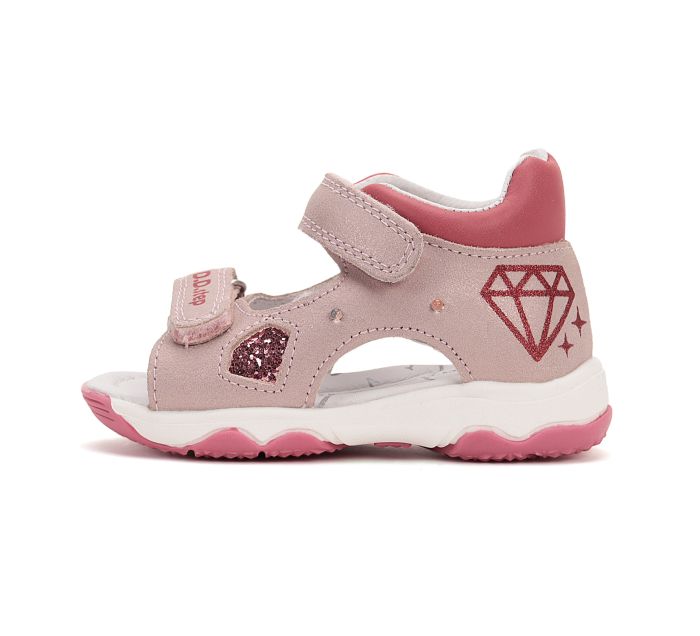 D.D.step szandál G064-51749 Baby Pink 20-25  méretben large