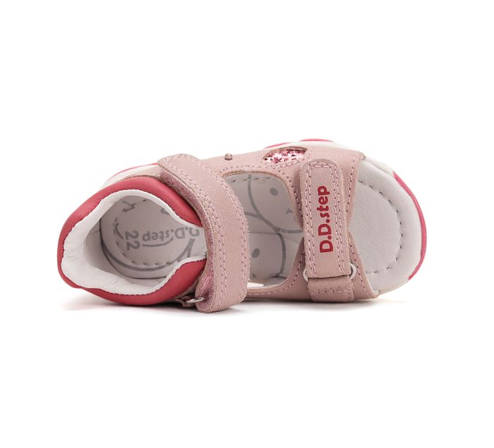 D.D.step szandál G064-51749 Baby Pink 20-25  méretben large