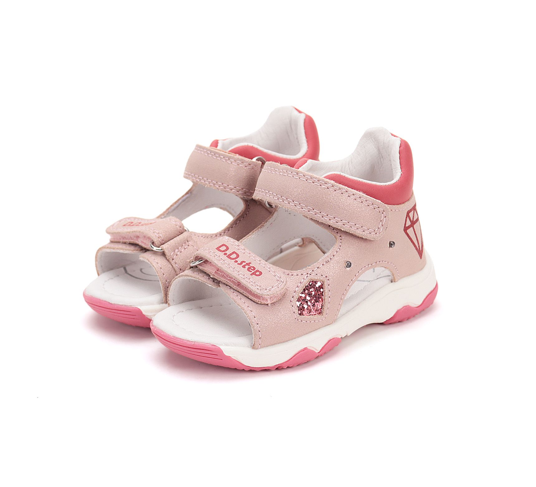 D.D.step szandál G064-51749 Baby Pink 20-25  méretben