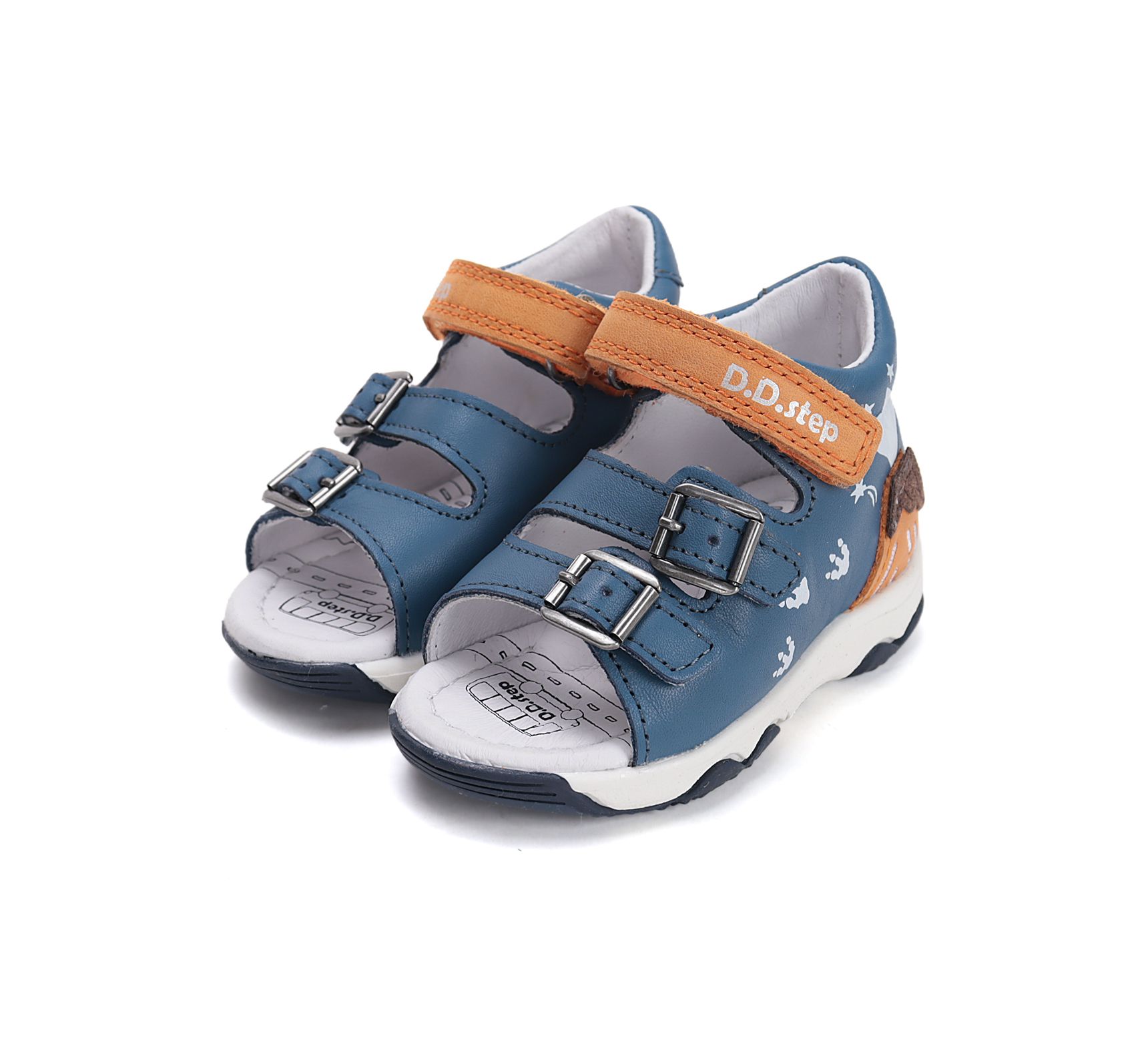 D.D.step szandál G064-61590A Royal Blue 20-25 méretben