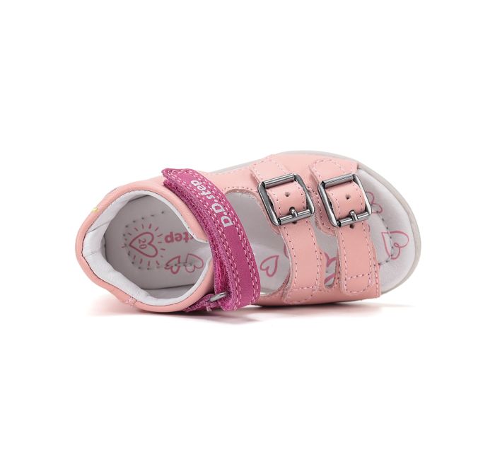 D.D.step szandál G075- 61362 Rose Gold 20-25 méretben large