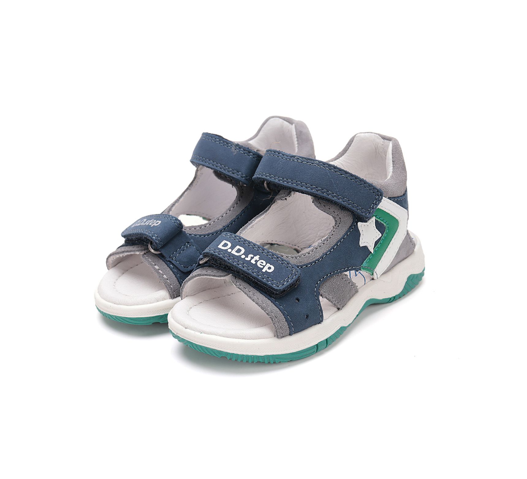 D.D.step szandál G103-51795L Bermuda Blue 31-36  méretben