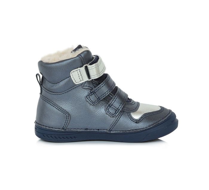 D.D.STEP BŐR  TÉLI CIPŐ W040-893DL  ROYAL BLUE 31-36 méretben large