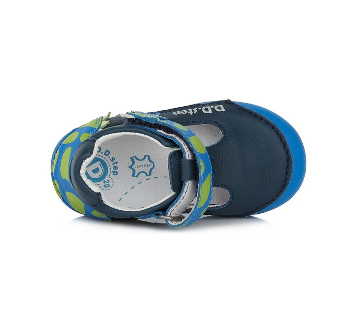D.D.step bőr szandálcipő H066-370 ROYAL BLUE 20-25  méretben large