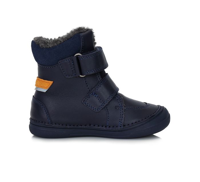 Bélelt bőr bakancs W078-382BL ROYAL BLUE 32-37 méretben large