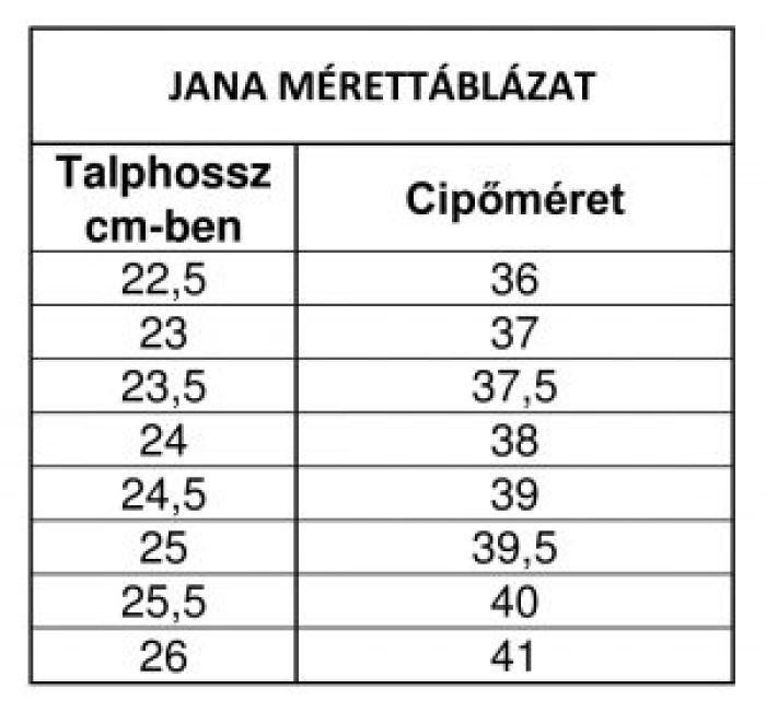 JANA  NŐI FÉLCIPŐ 8-24466-41 018 BLACK PATENT large