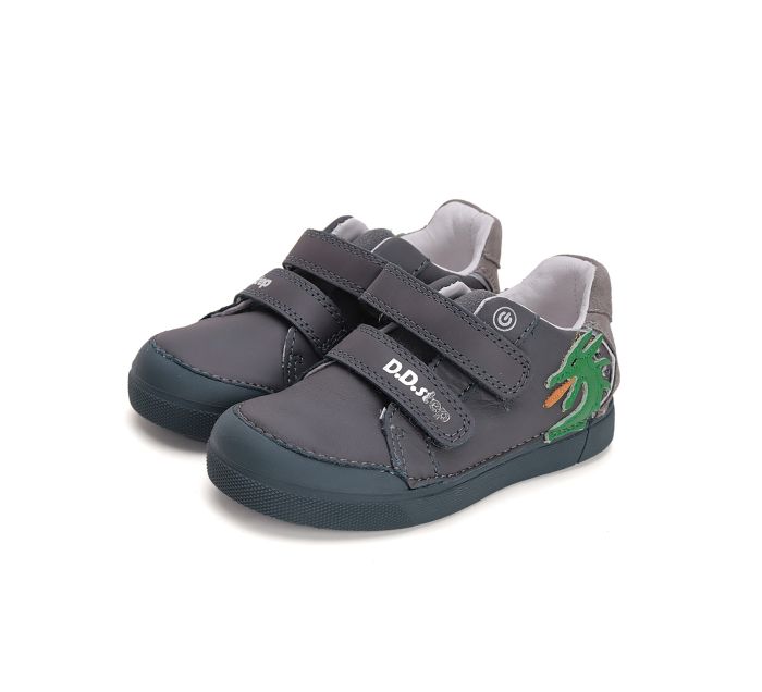 D.D.step bőr félcipő S068-51124M Dark Grey 25-30 méretben large