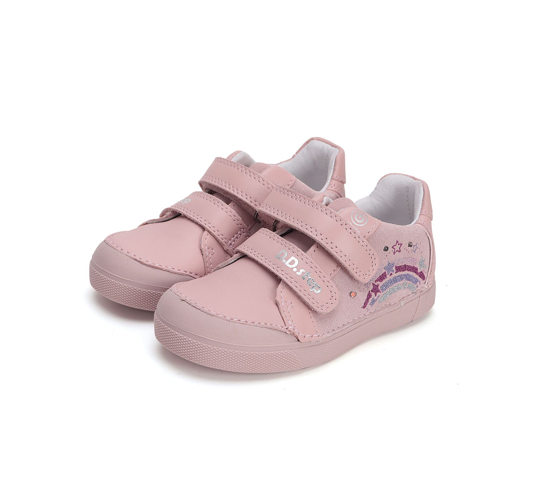 D.D.step bőr félcipő S068-51865M Baby Pink  25-30 méretben