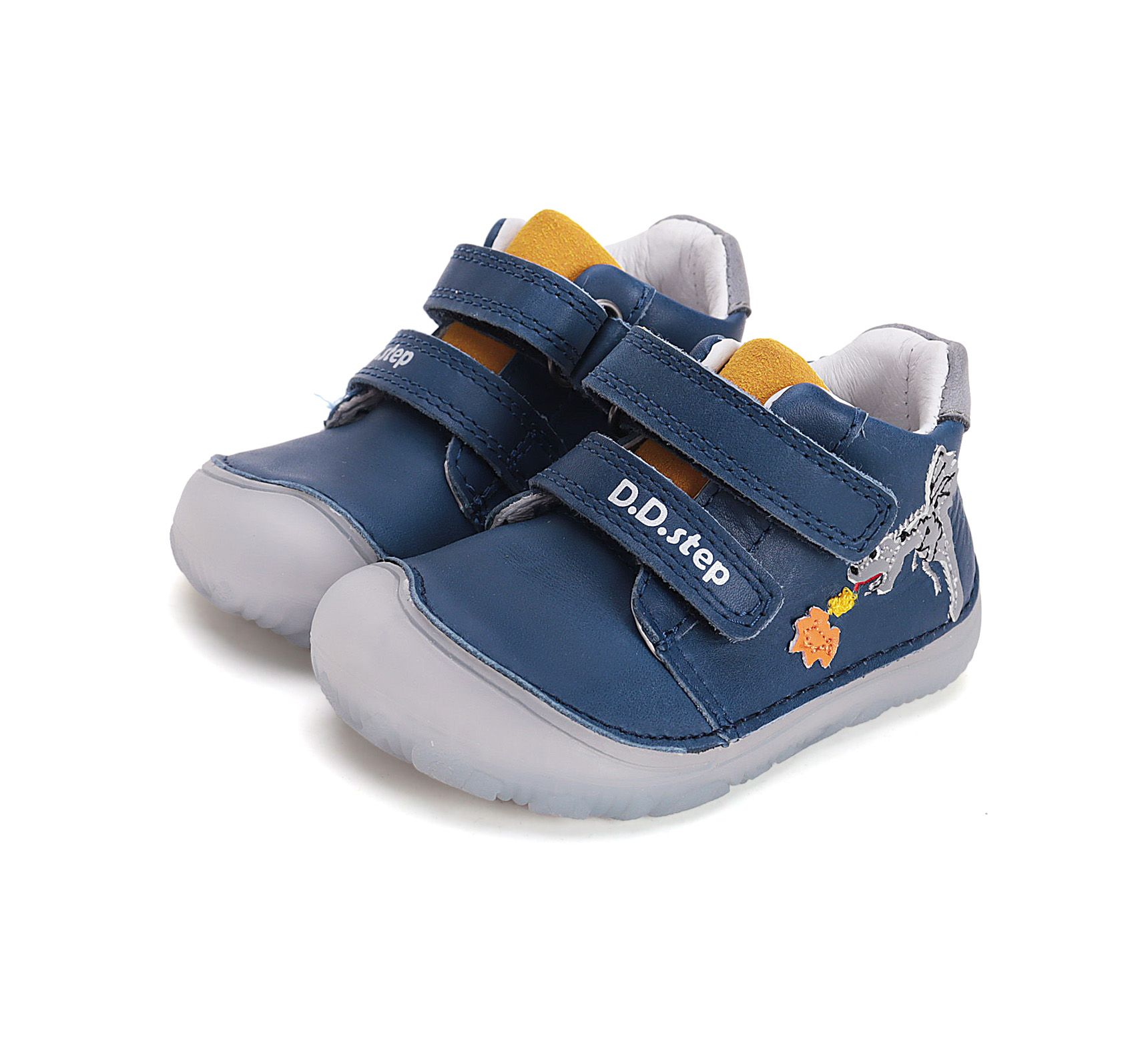 D.D.step bőr félcipő S073-51696AM Bermuda Blue 26-31  méretben