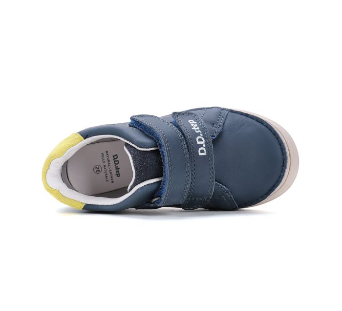 D.D.step bőr félcipő S078-51687M Bermuda Blue 26-31 méretben large