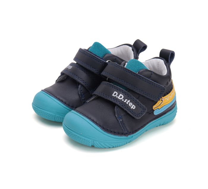 D.D.step bőr félcipő S082-51541 Royal Blue 20-25  méretben large