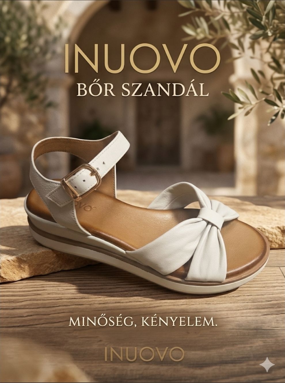 INUOVO női nyári szandál SIN 113122 CREMA